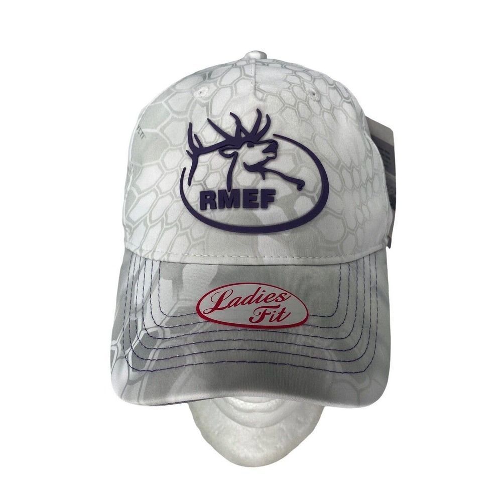 NWT Rocky Mountain Elk Foundation Hat Kryptek Yeti Ladies Fit Winter Camo Cap